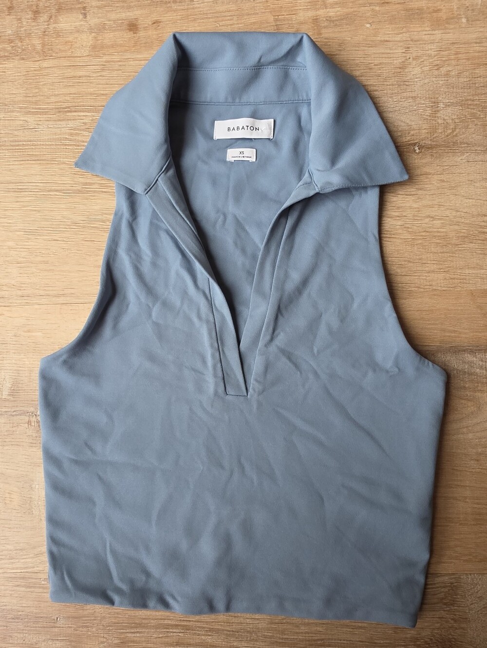 NWOT ARITZIA Babaton Contour Polo Tank In Blue Size XS
